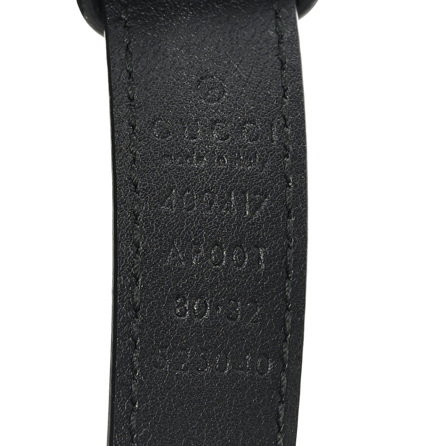 Gucci Calfskin Double G 20mm Belt 80 32 Black