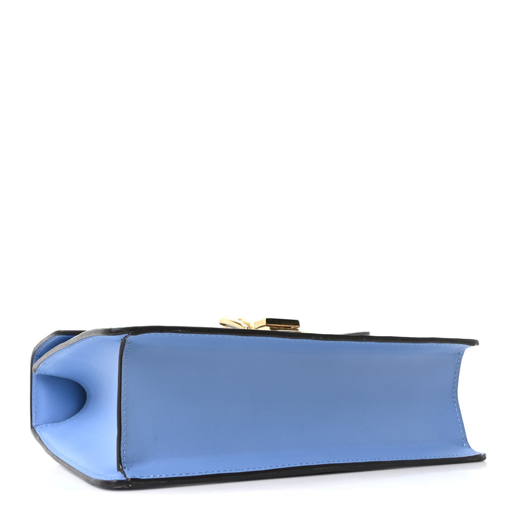 Gucci Calfskin Small Sylvie Shoulder Bag Clear Sky Blue