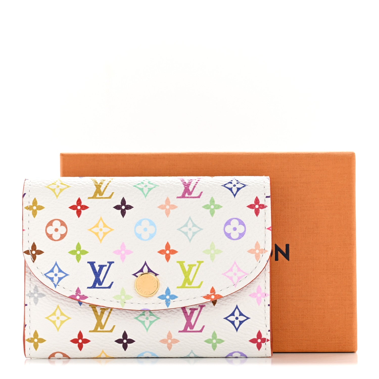 Louis Vuitton LV X TM Monogram Multicolor Rosalie Coin Purse White Kawaii Pink
