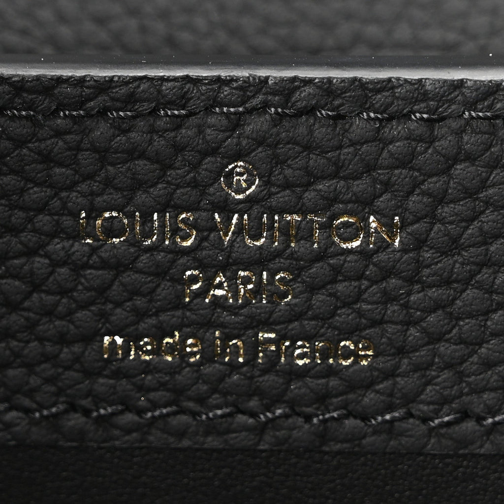 Louis Vuitton Matte Taurillon Capucines East West Mini All Black