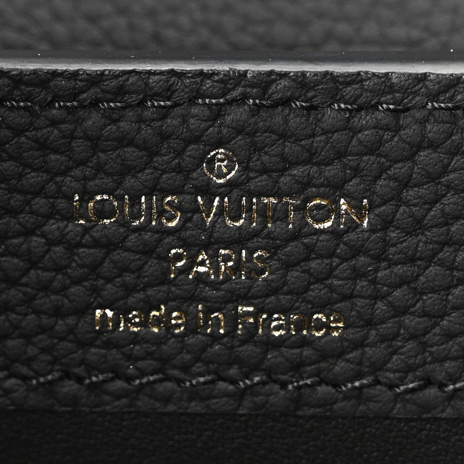 Louis Vuitton Matte Taurillon Capucines East West Mini All Black