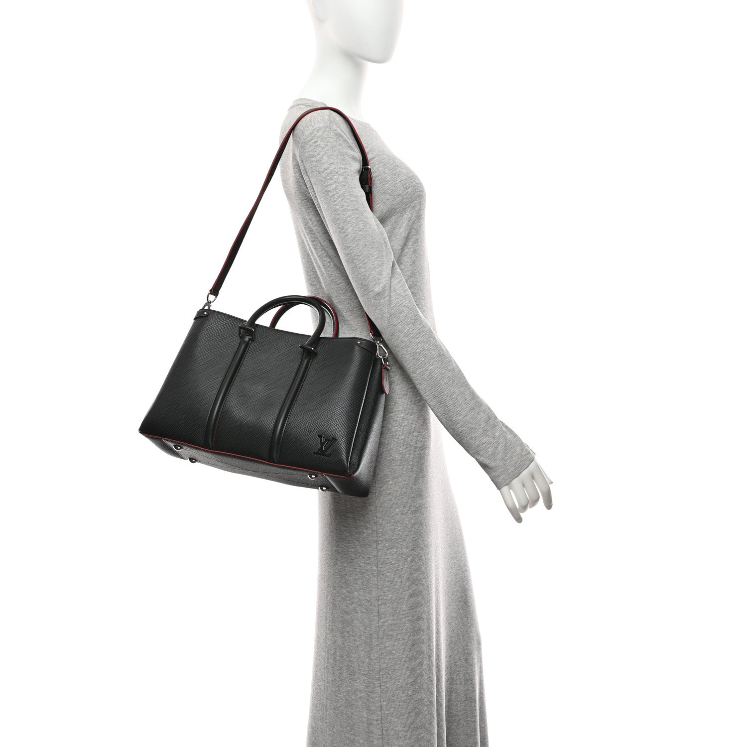 Louis Vuitton Epi Soufflot MM NM Black