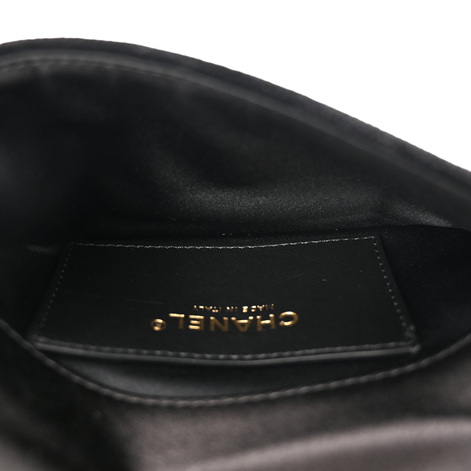 Chanel Velvet Flap Pouch Black