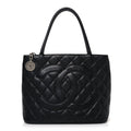 Chanel Caviar Quilted Medallion Tote Black