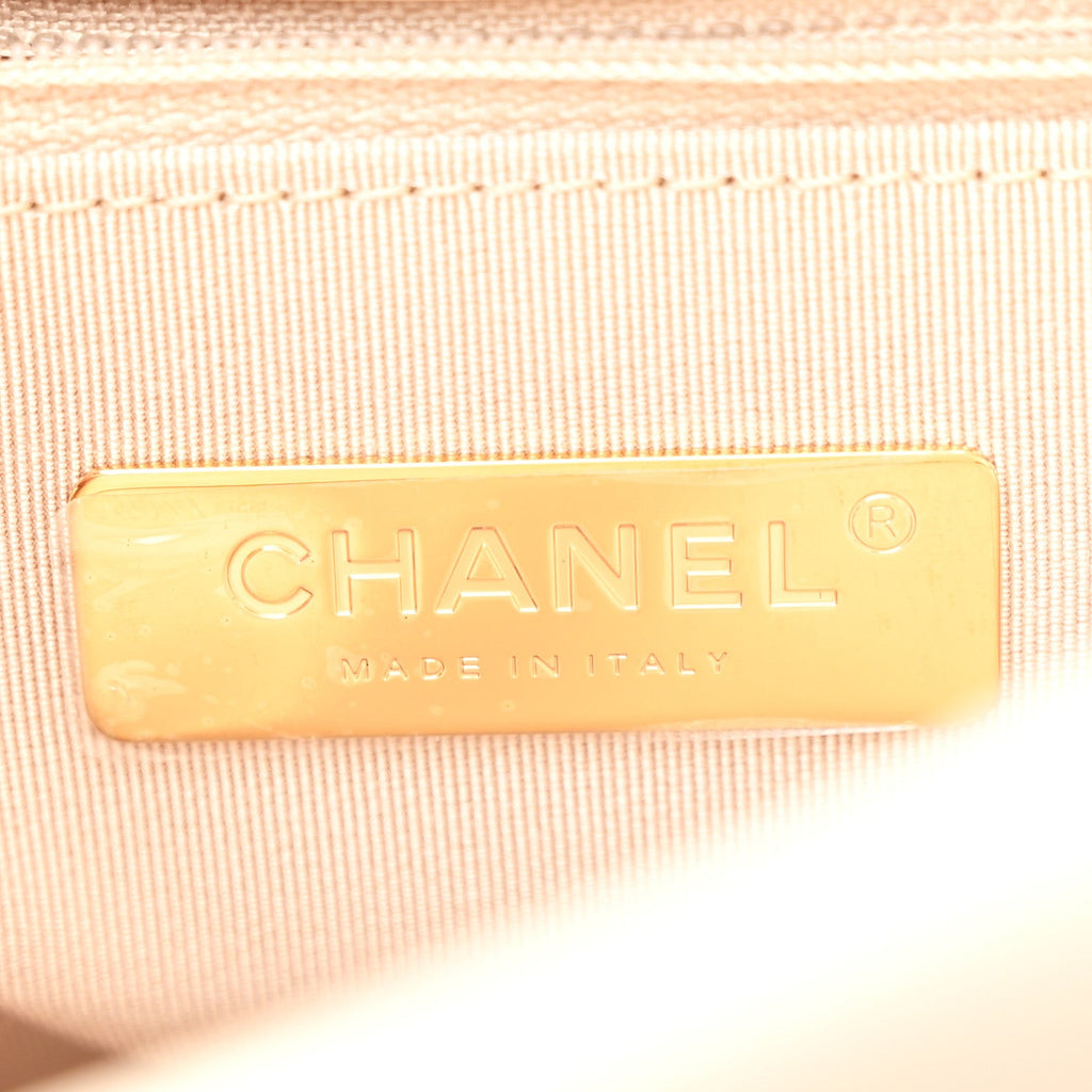 Chanel Goatskin Quilted Maxi Chanel 19 Flap Beige