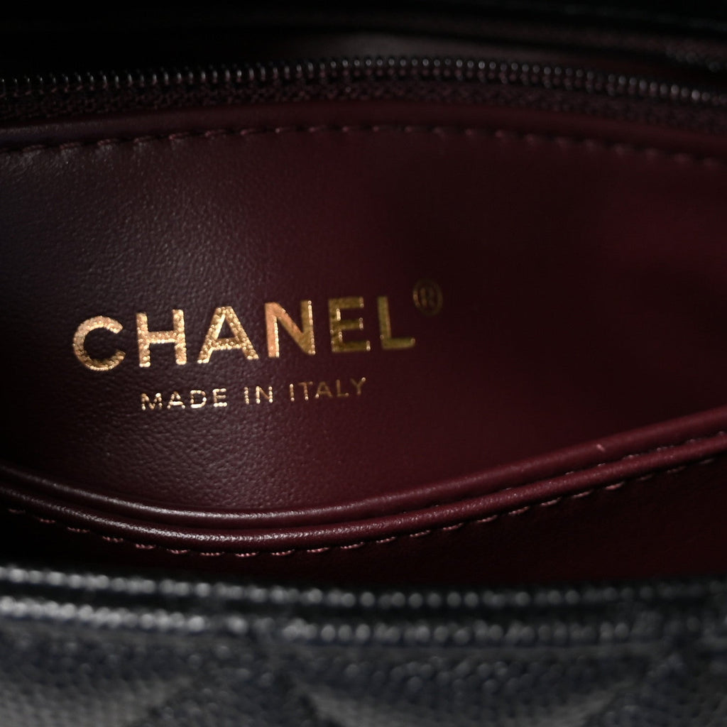 Chanel Caviar Quilted Mini Coco Handle Flap Black