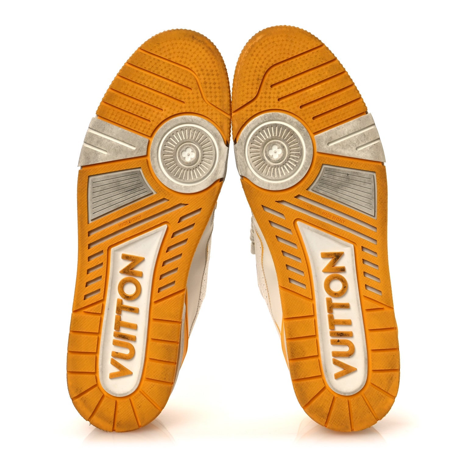 Louis Vuitton Calfskin LV Trainer Sneakers 11 Yellow