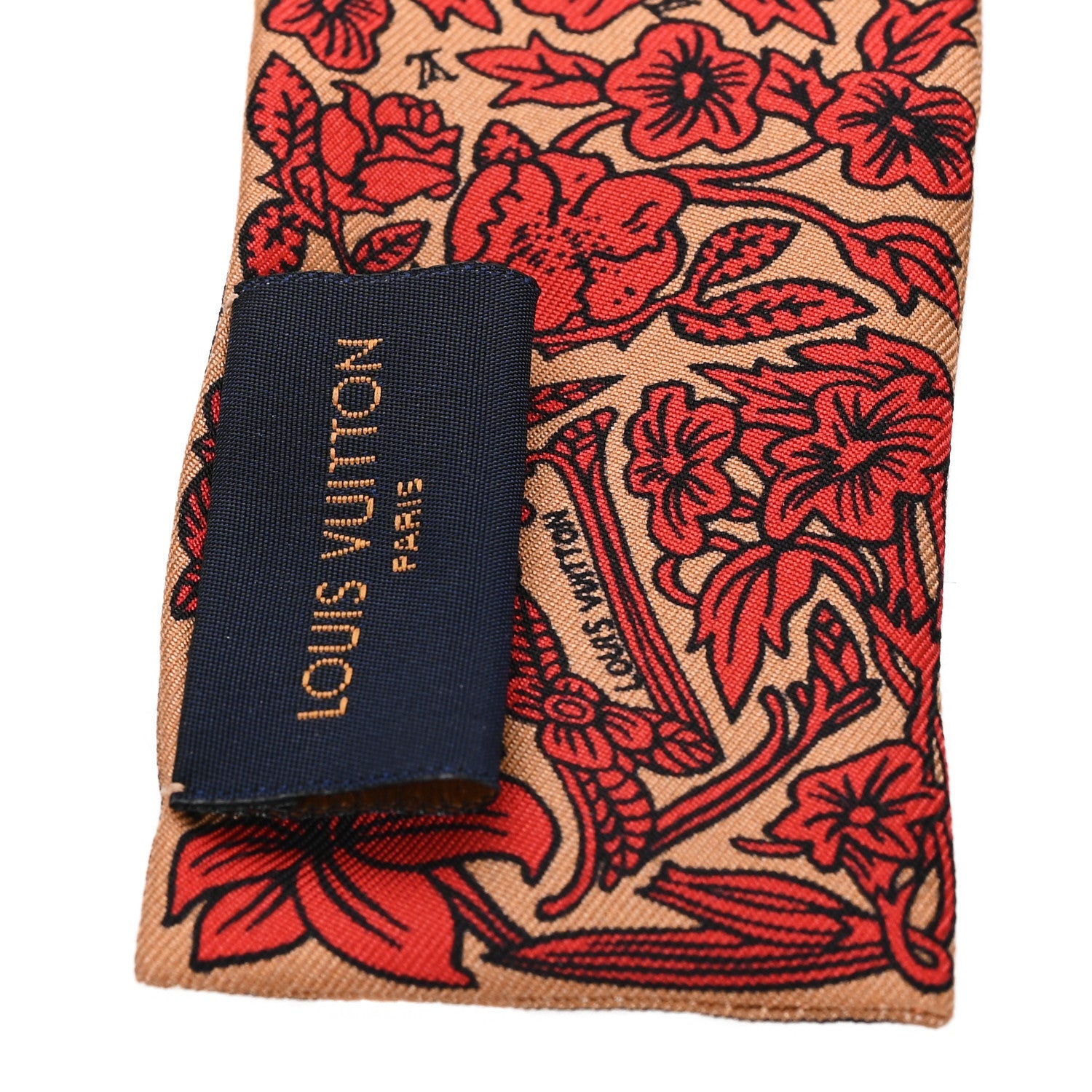 Louis Vuitton Silk Jeu De Louis BB Bandeau Beige