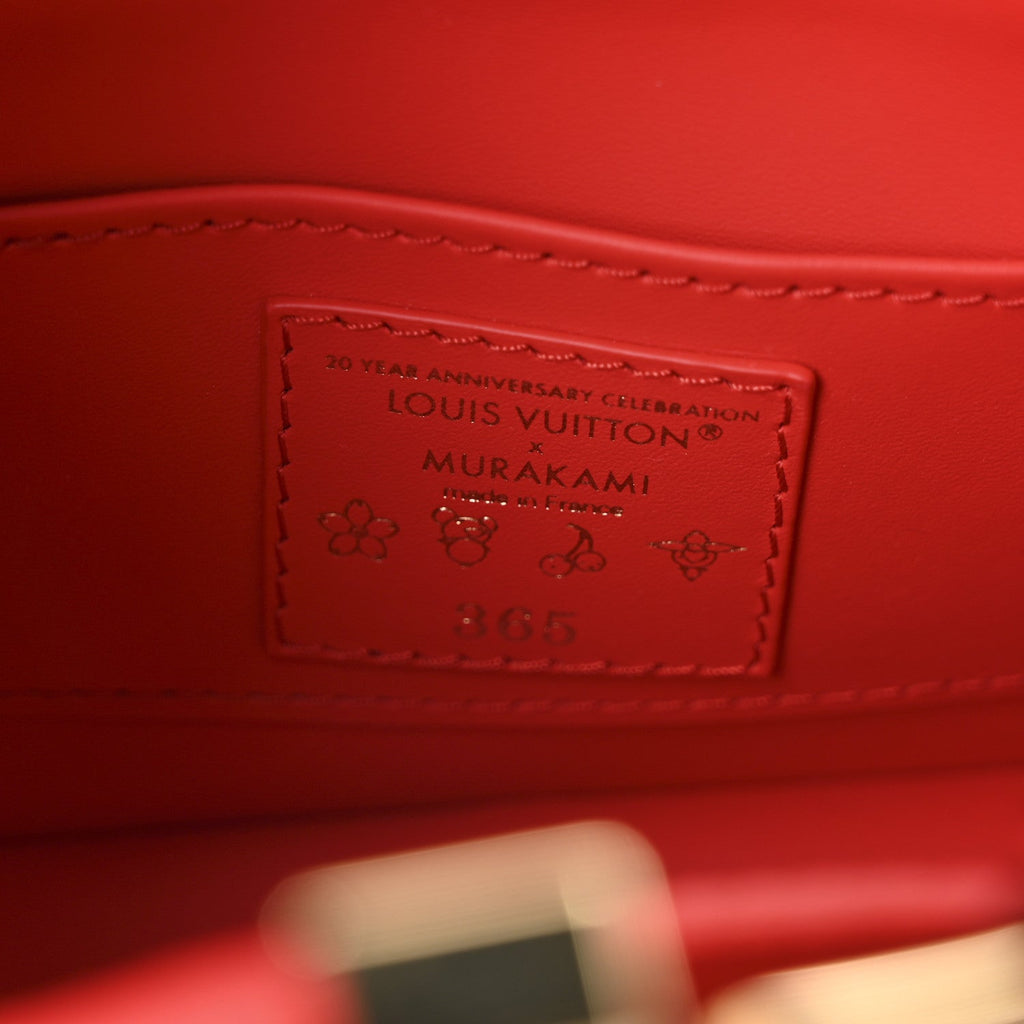 Louis Vuitton LV X TM Taurillon Cerises Capucines BB Rouge