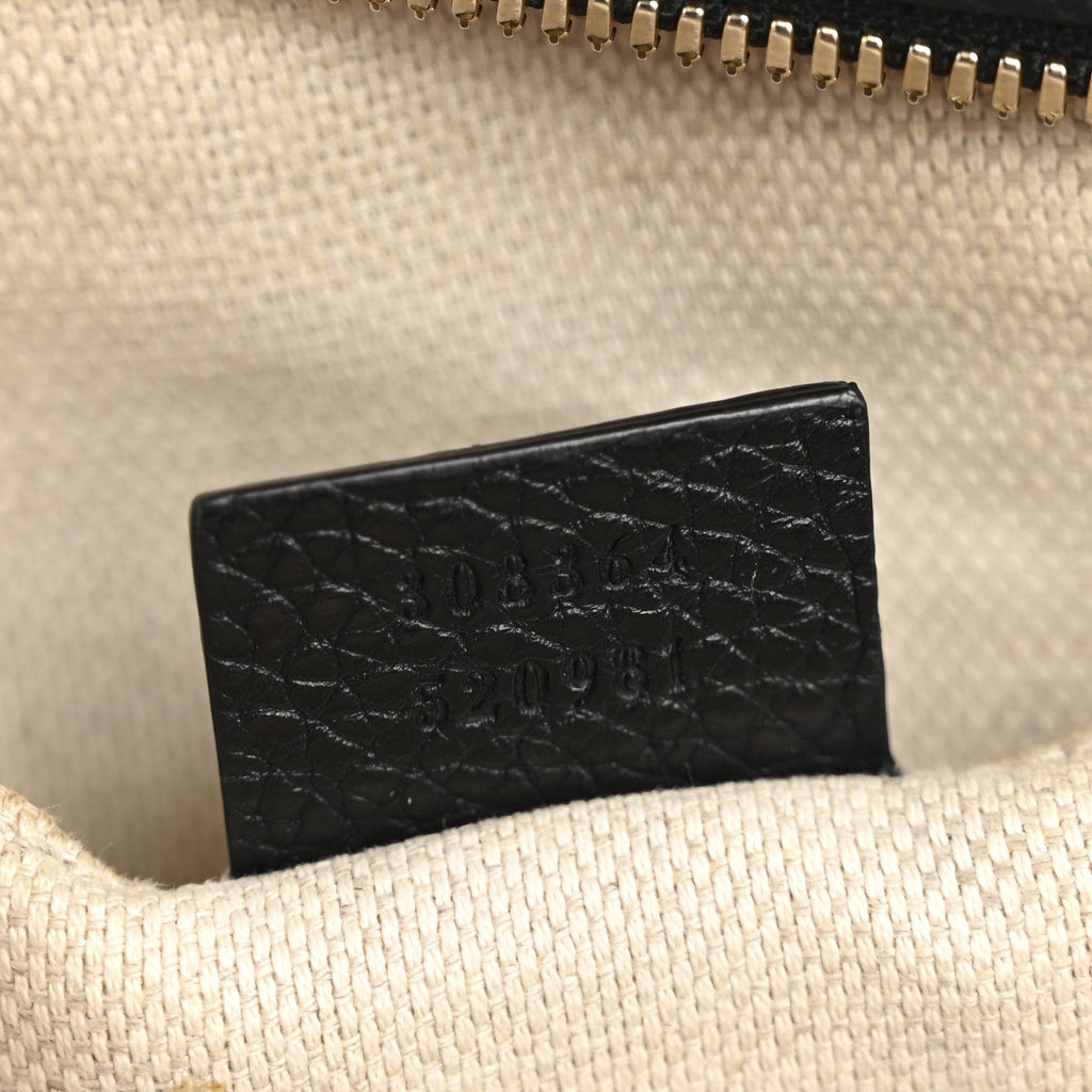 Gucci Pebbled Calfskin Small Soho Disco Bag Black