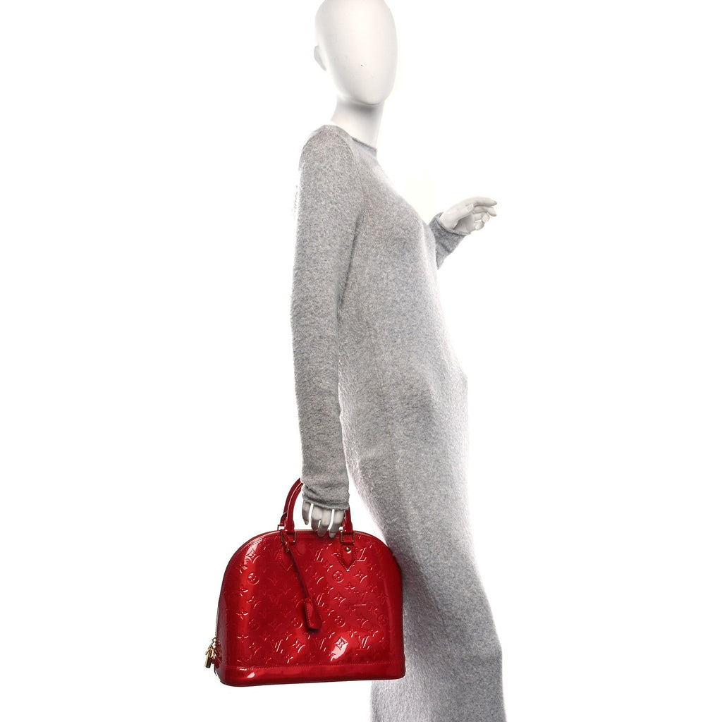 Louis Vuitton Vernis Alma MM Pomme D'Amour