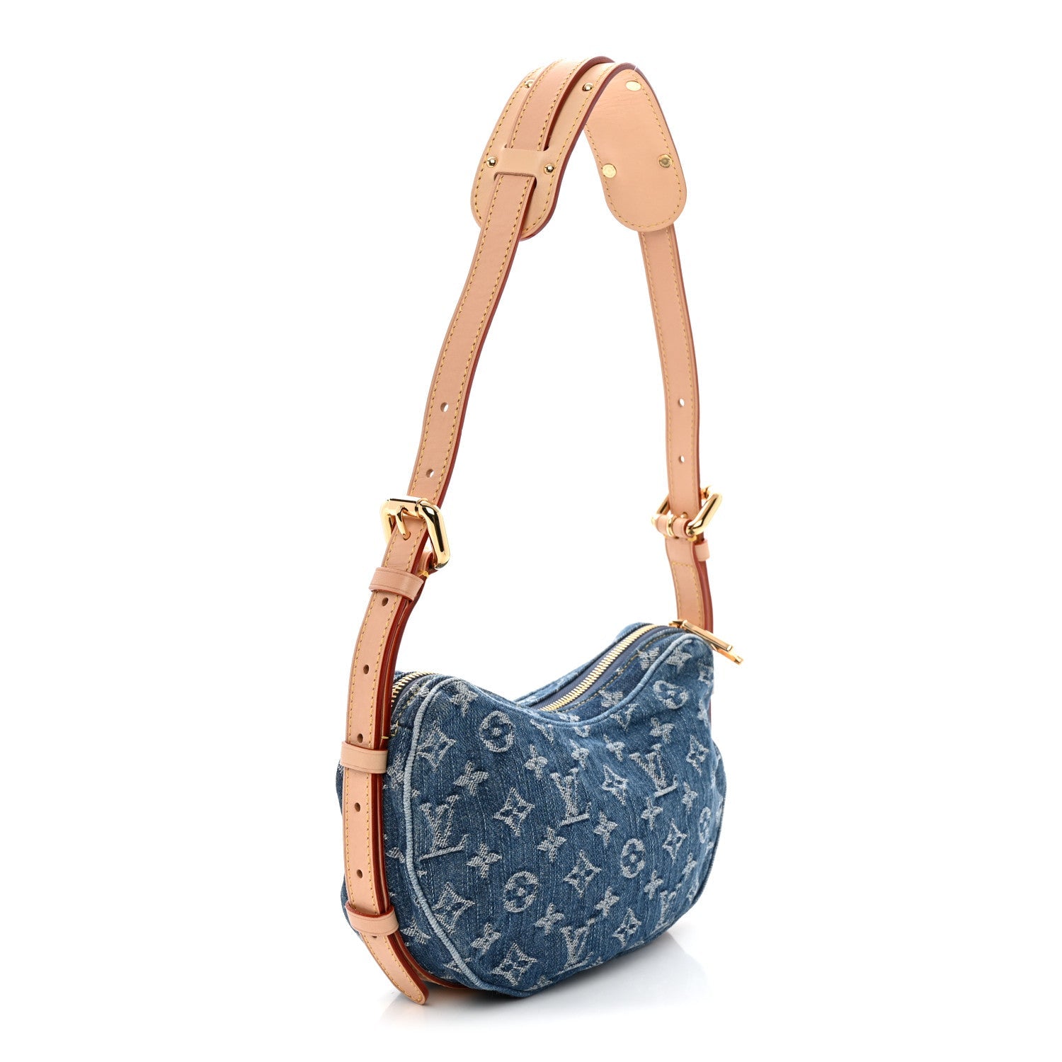 Louis Vuitton Monogram Denim Croissant MM Blue