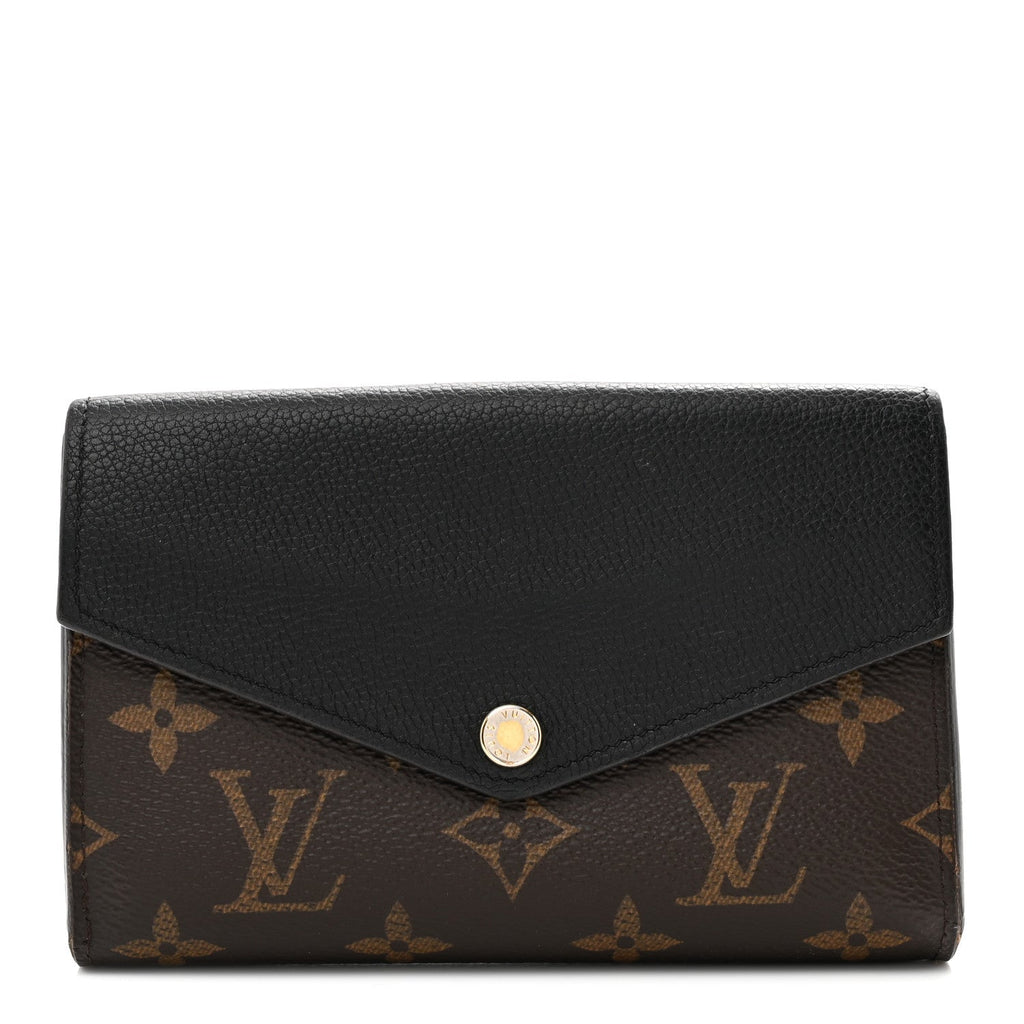 Louis Vuitton Monogram Pallas Compact Wallet Black