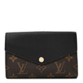 Louis Vuitton Monogram Pallas Compact Wallet Black