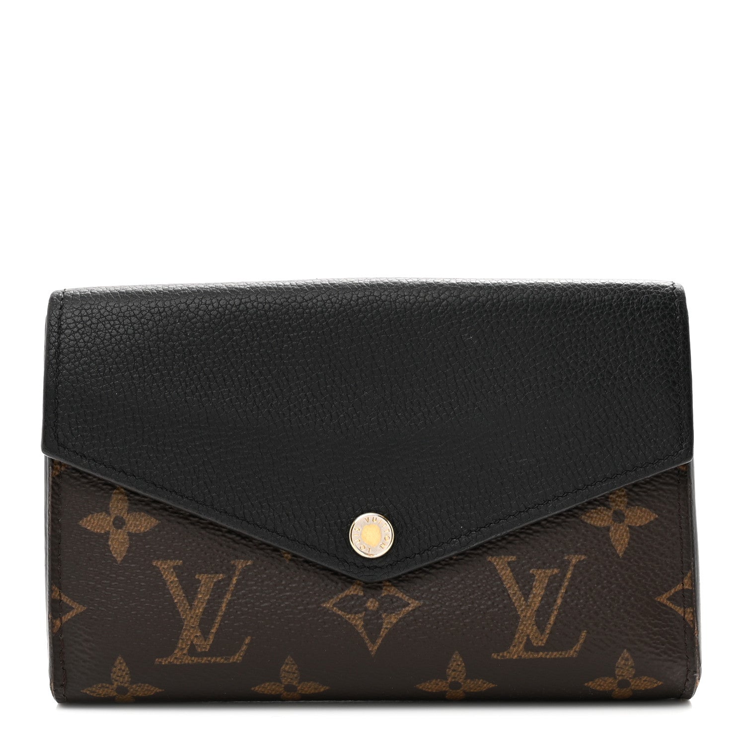 Louis Vuitton Monogram Pallas Compact Wallet Black