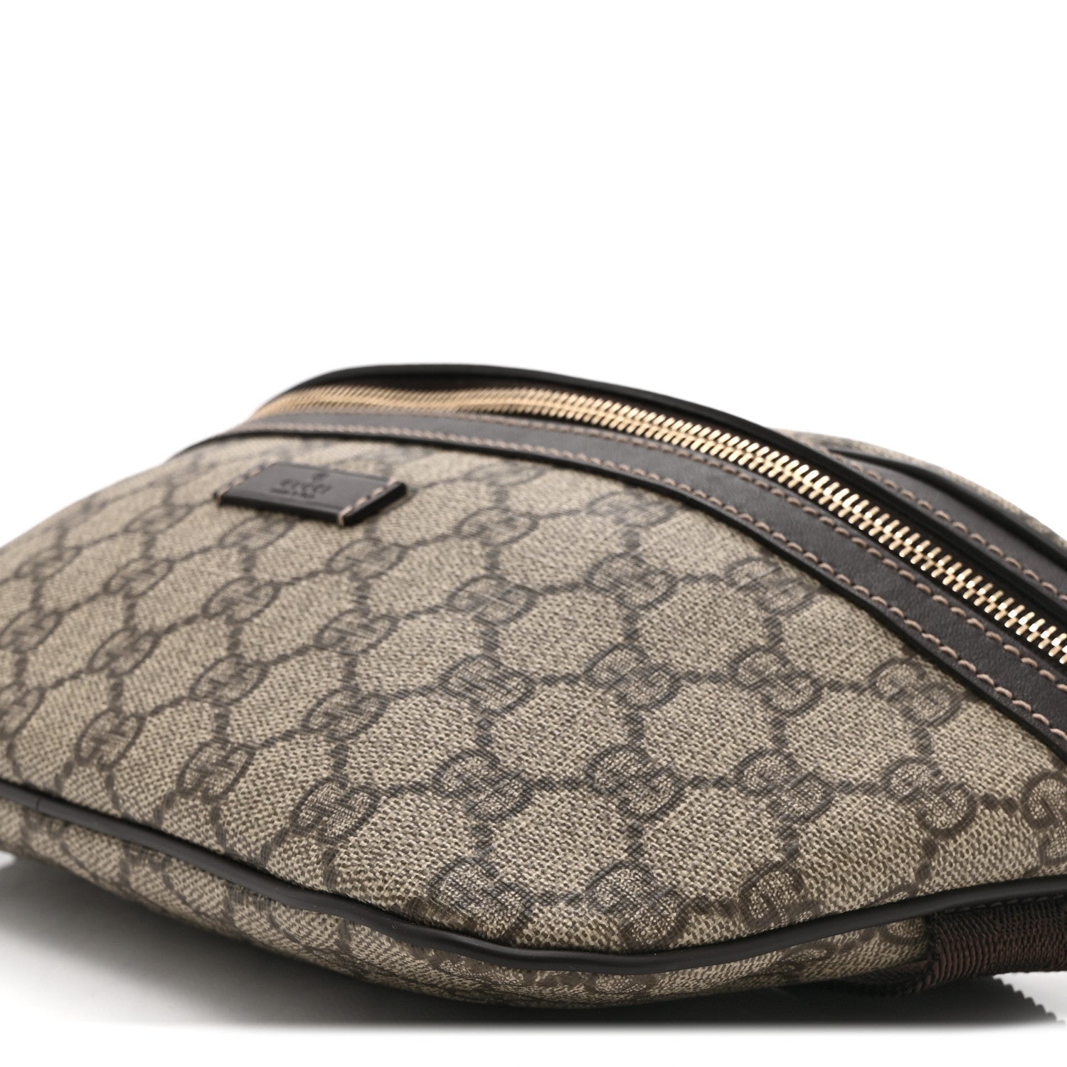 Gucci GG Supreme Monogram Belt Bag Dark Brown