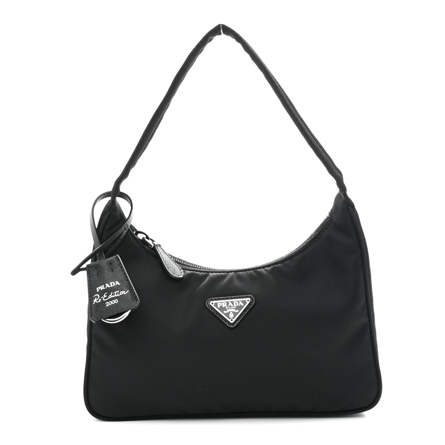 Prada Tessuto Nylon Mini Re-Edition 2000 Bag Black