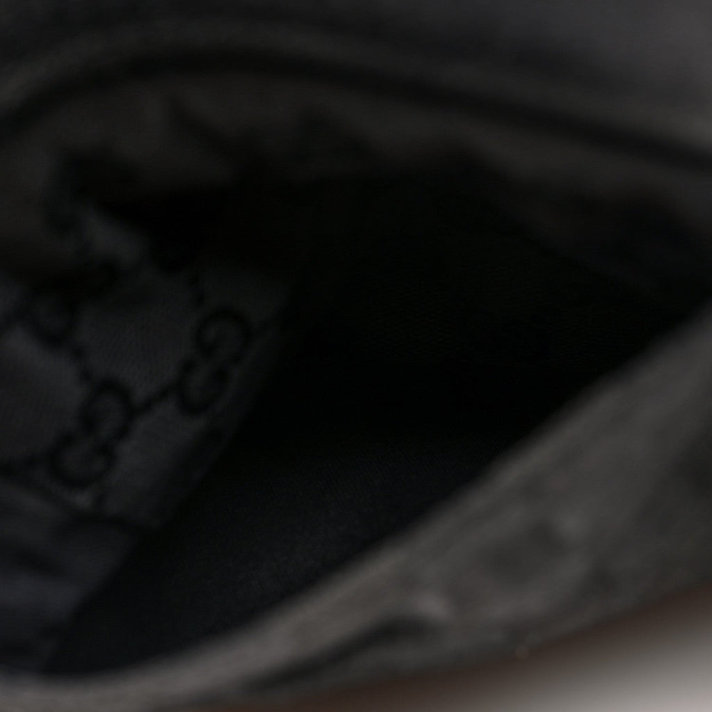 Gucci GG Monogram Double Pocket Belt Bag Black