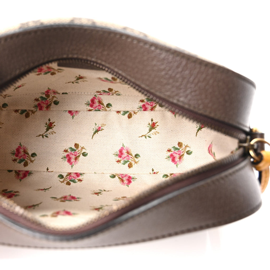 Gucci GG Supreme Monogram Web Neo Vintage Shoulder Bag Beige New Acero Crop
