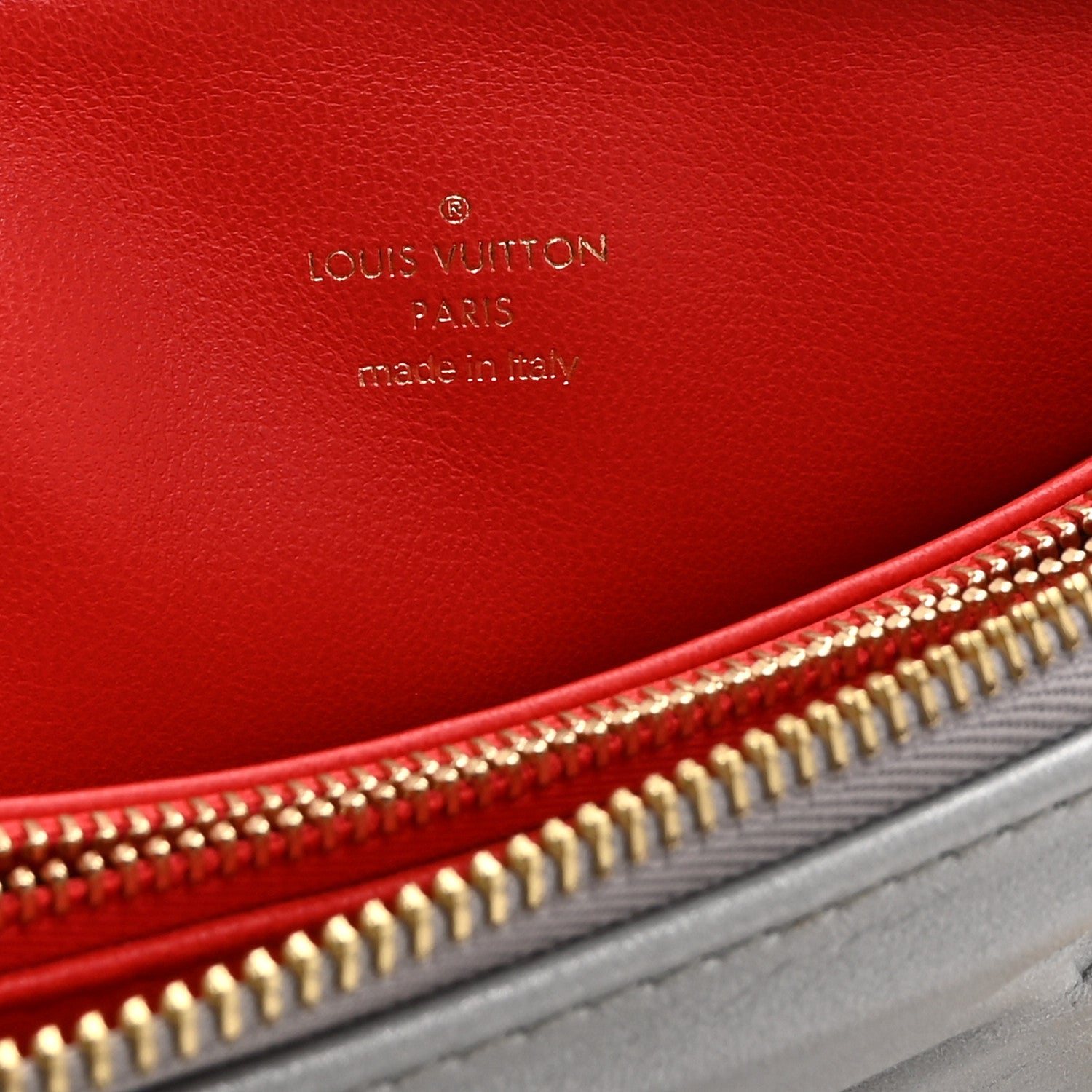 Louis Vuitton Metallic Lambskin Embossed Monogram Coussin PM Silver