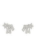 18K White Gold Diamond Etoile Filante Earrings