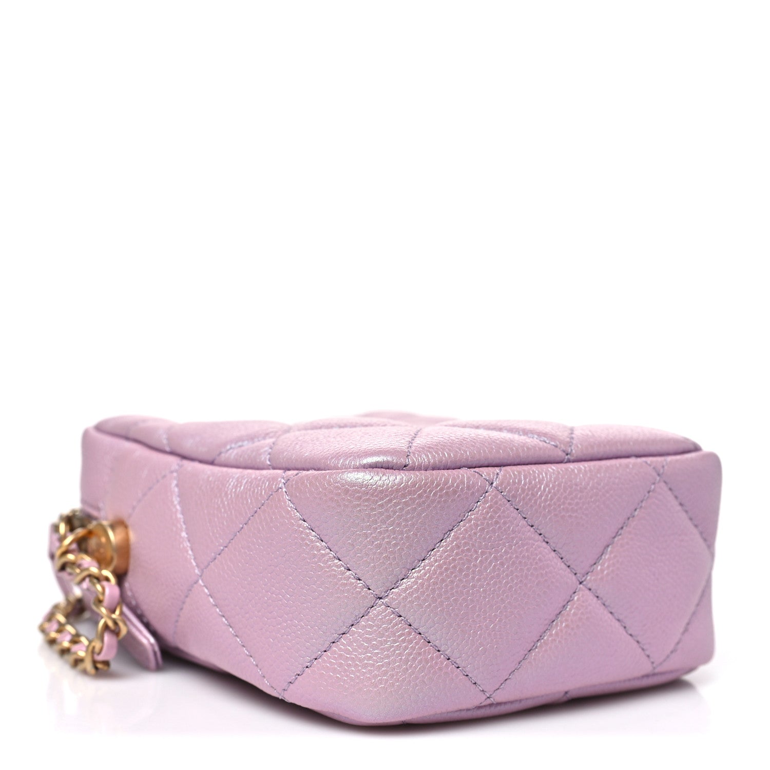 Chanel Iridescent Caviar Quilted Vertical My Perfect Camera Case Pink