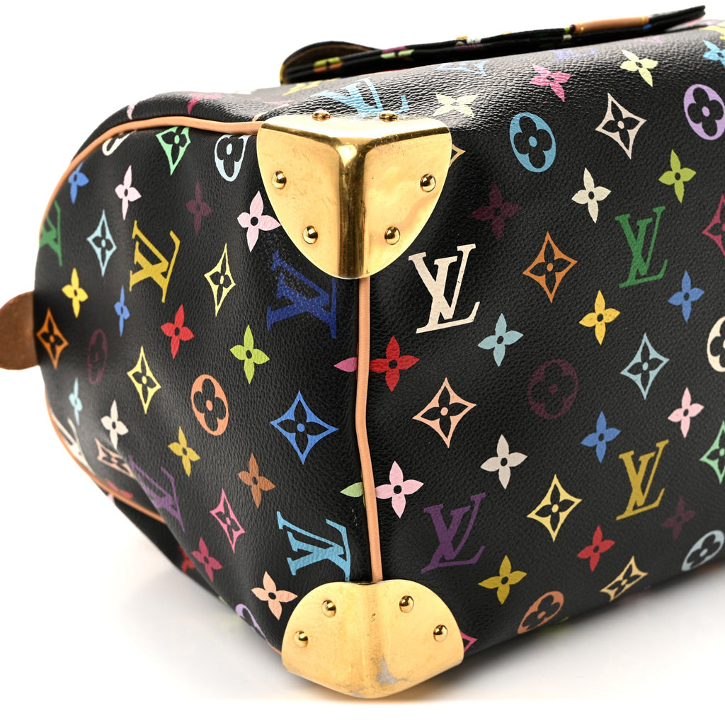 Louis Vuitton Monogram Multicolor Speedy 30 Black