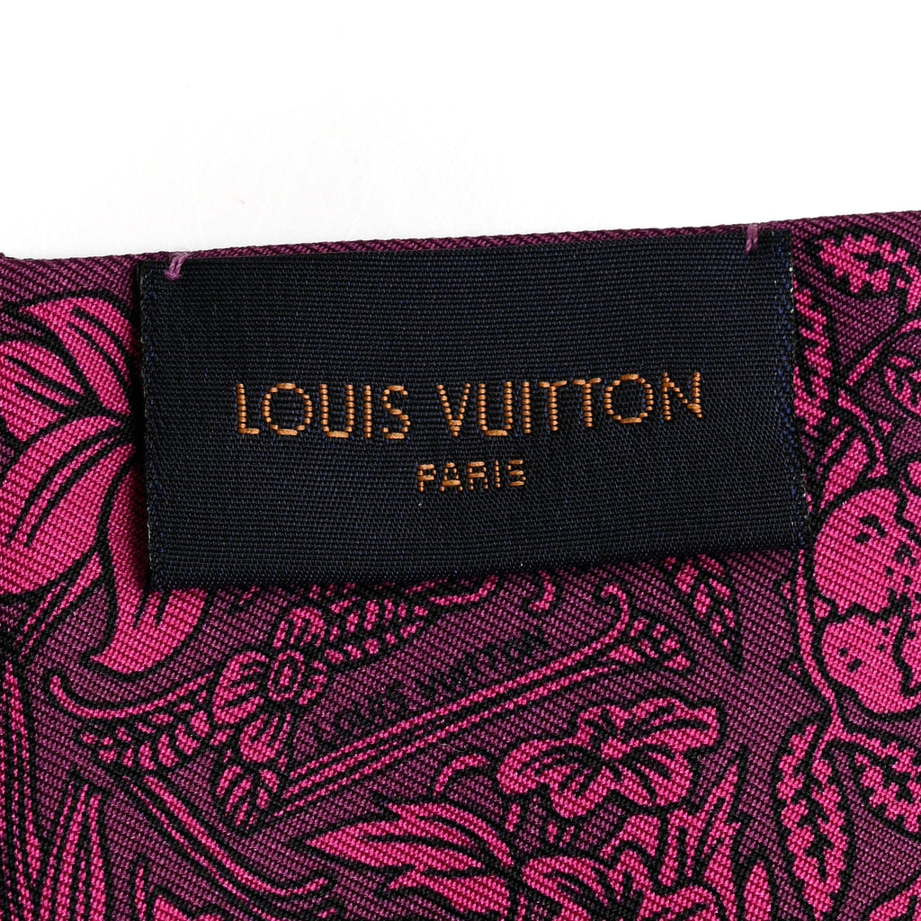 Louis Vuitton Silk Jeu De Louis BB Bandeau Magenta