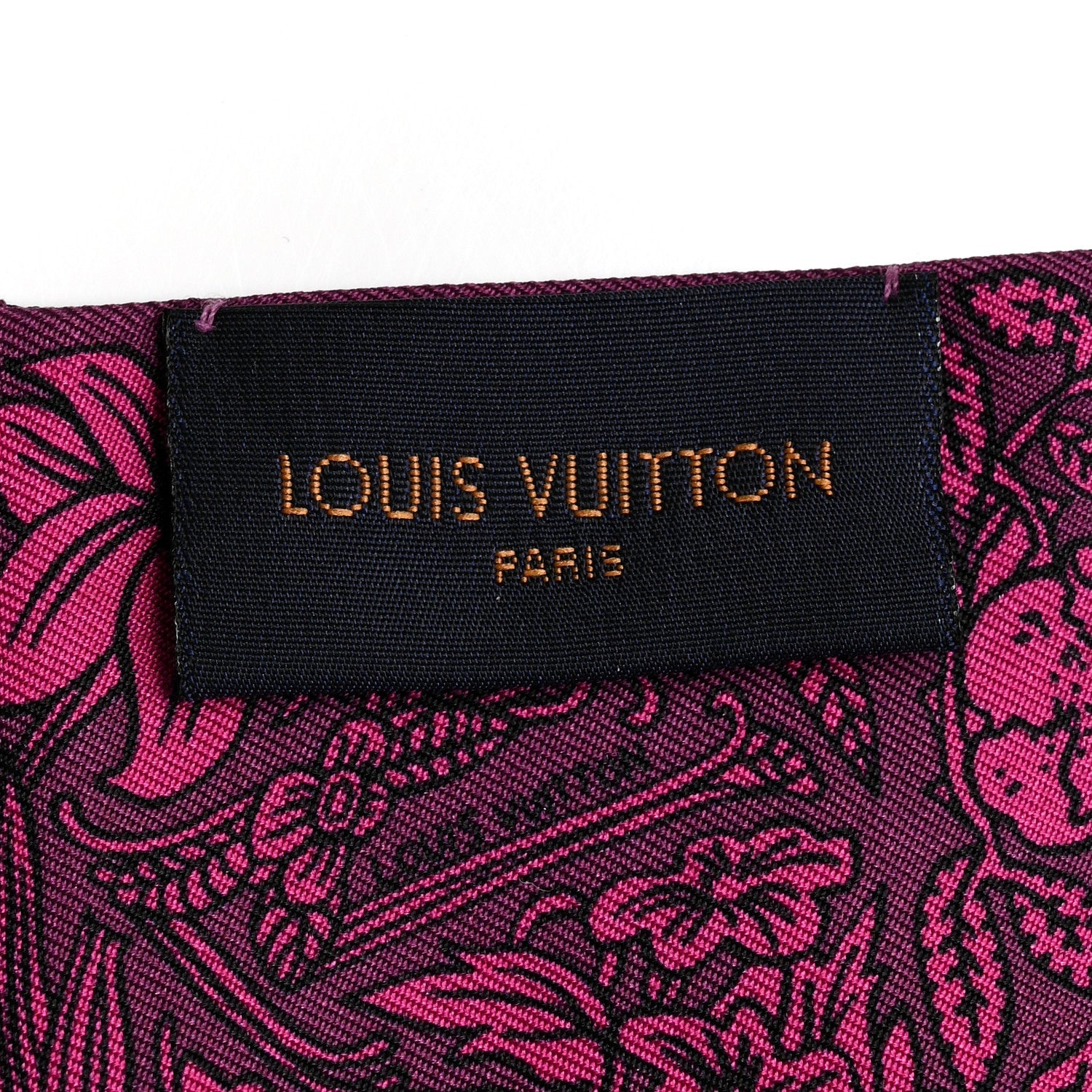 Louis Vuitton Silk Jeu De Louis BB Bandeau Magenta
