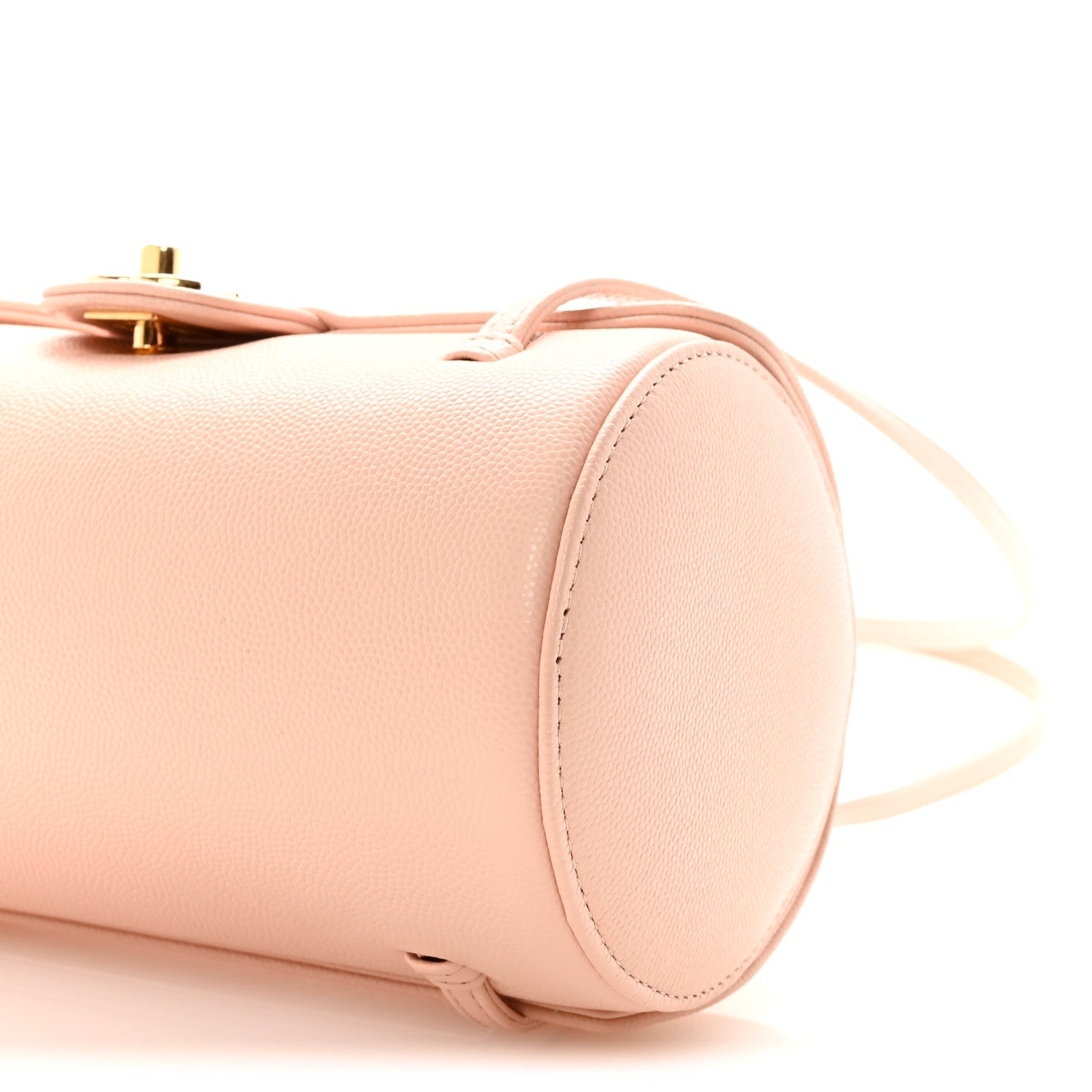 Chanel Shiny Caviar Preppy Coco Small Bowling Bag Light Pink