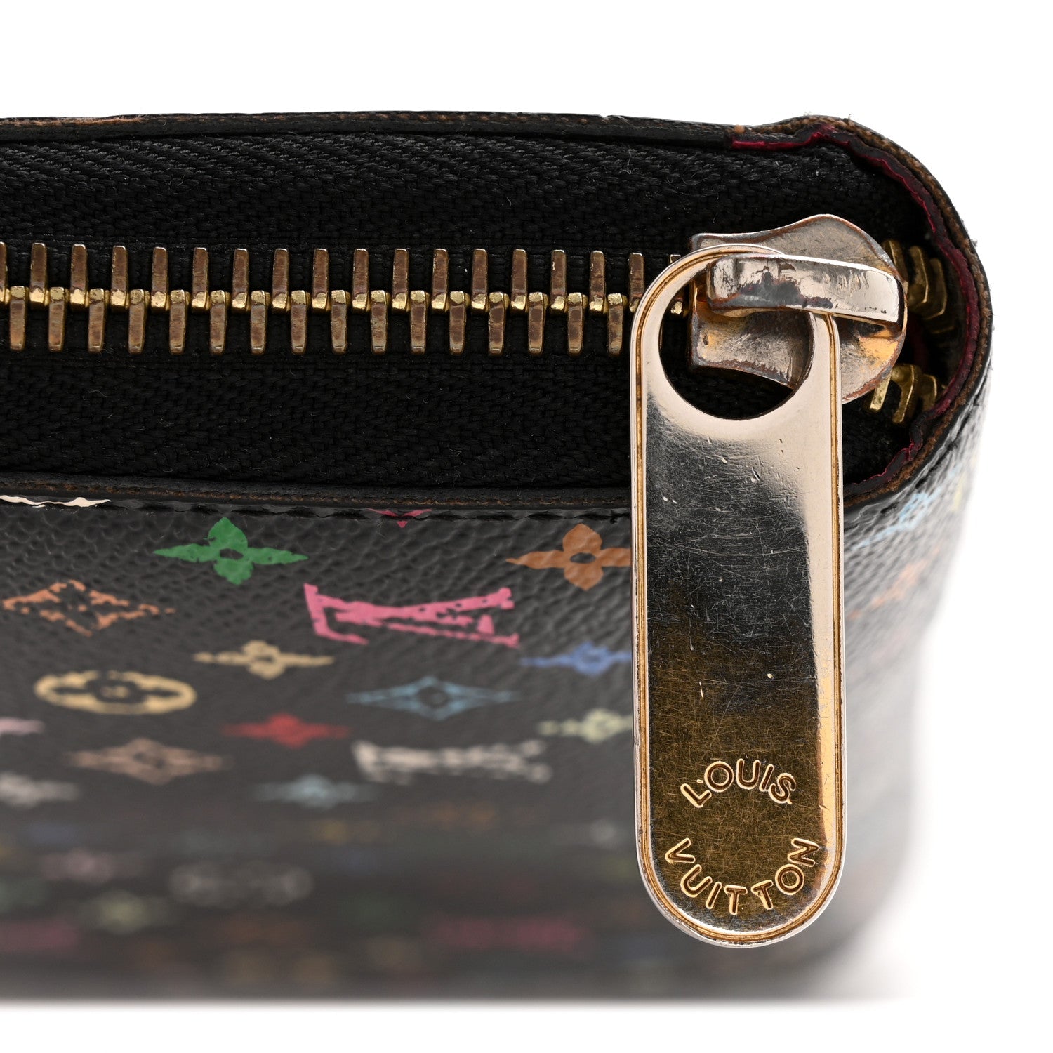 Louis Vuitton Monogram Multicolor Zippy Wallet Black Grenade