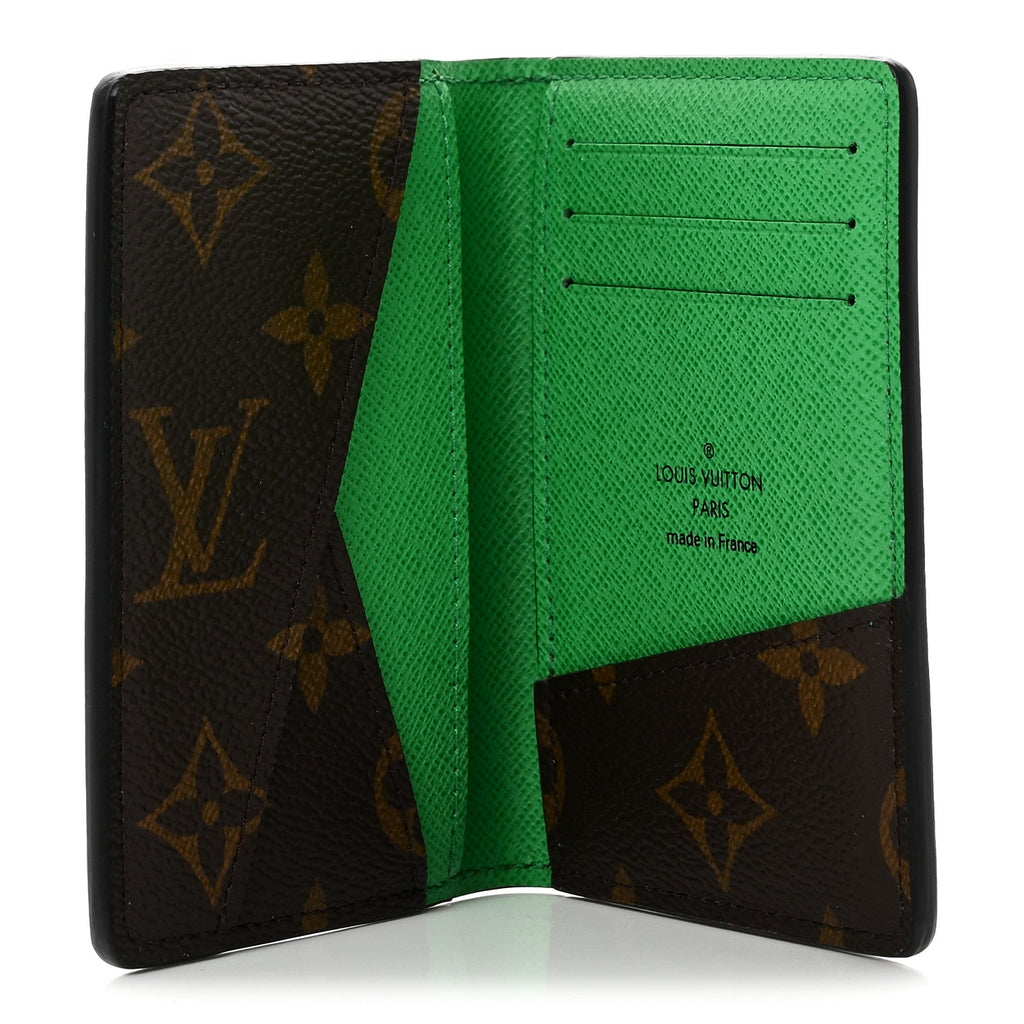 Louis Vuitton Monogram Macassar Pocket Organizer NM Borneo Green