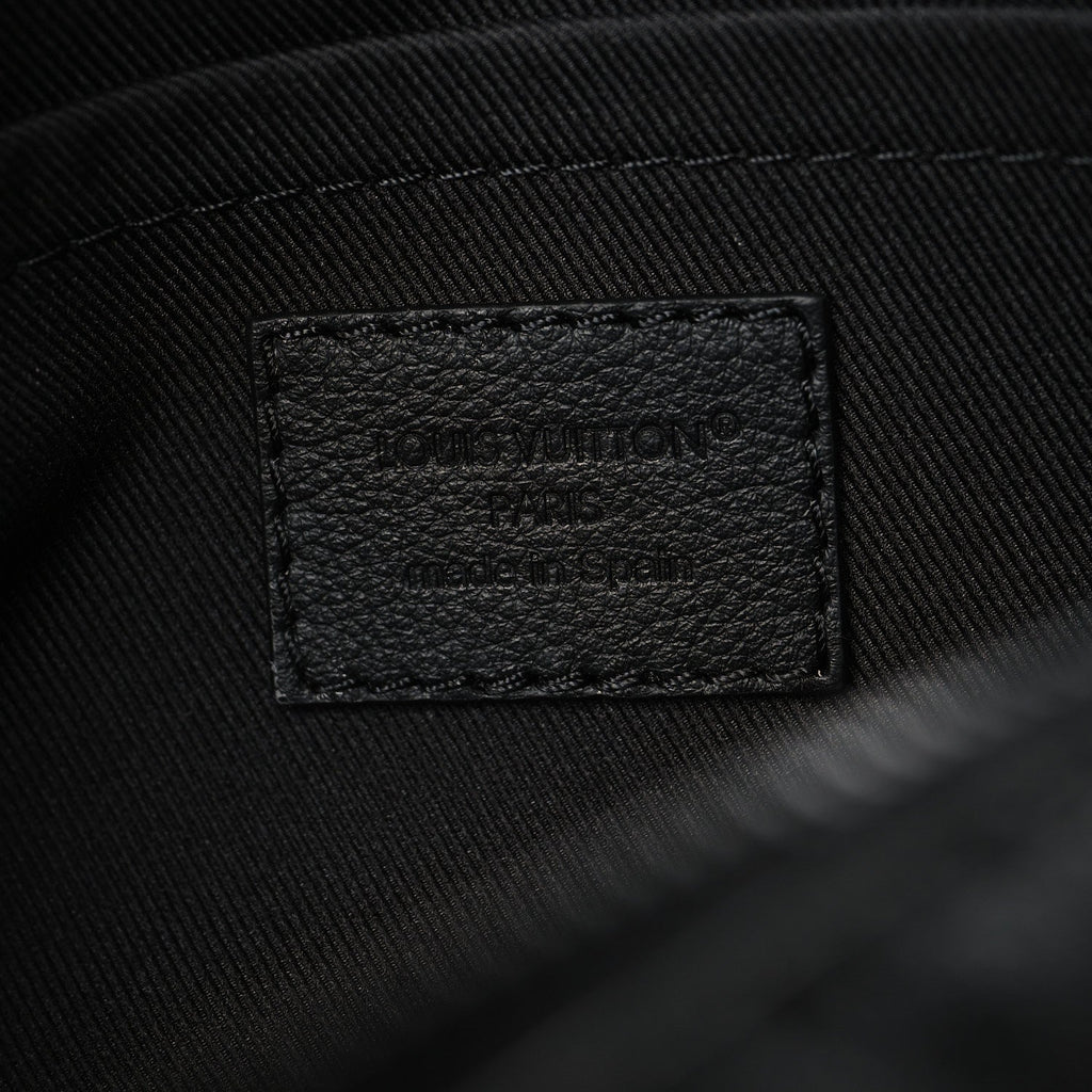 Louis Vuitton Calfskin Monogram Shadow Trocadero Wearable Wallet Black