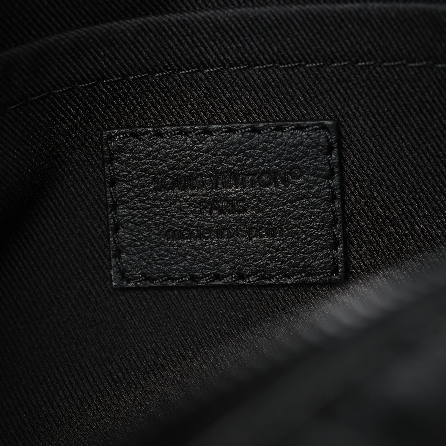 Louis Vuitton Calfskin Monogram Shadow Trocadero Wearable Wallet Black