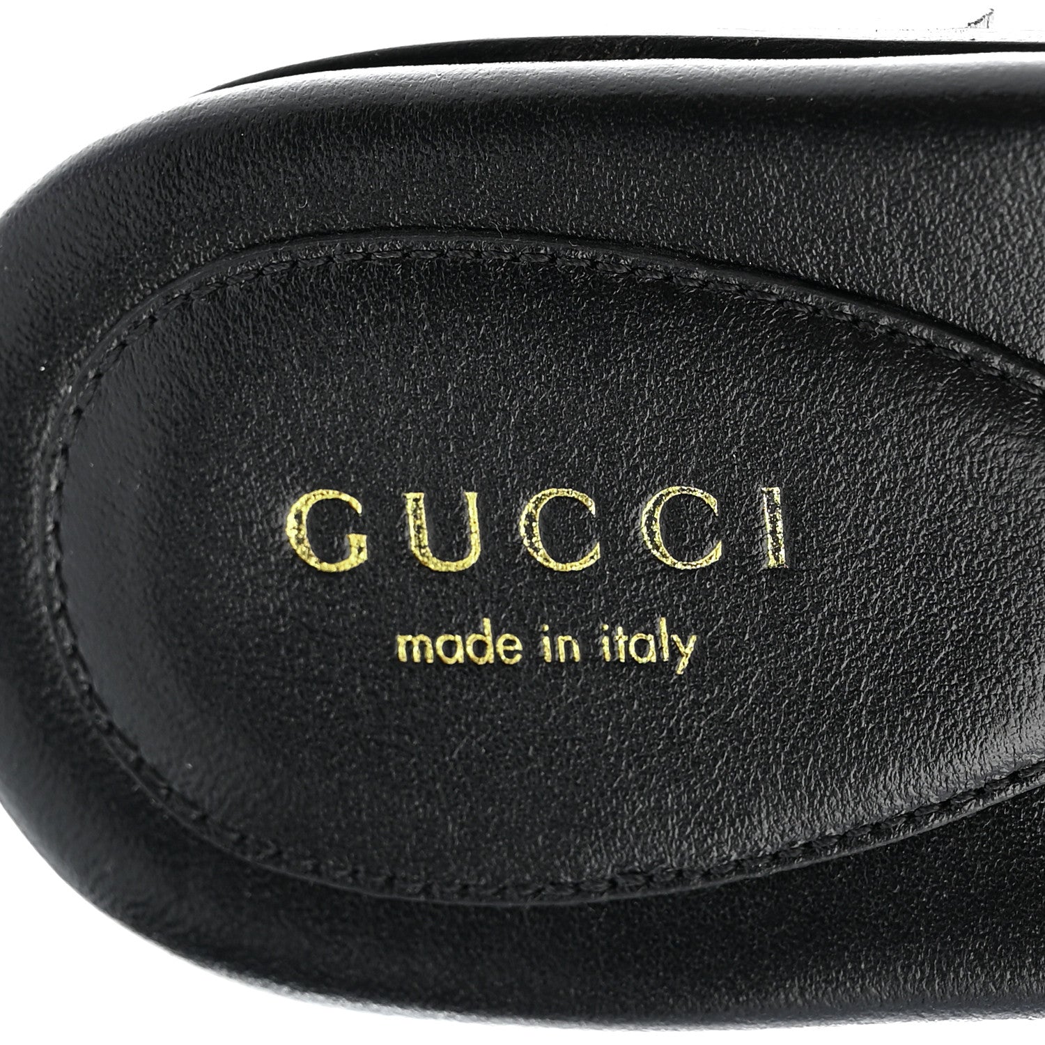 Gucci Cosmo Softy Calfskin Canvas Interlocking G Cut Out Slide Sandals 37.5 Natural Black