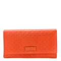 Gucci Soft Microguccissima Continental Wallet Sun Orange