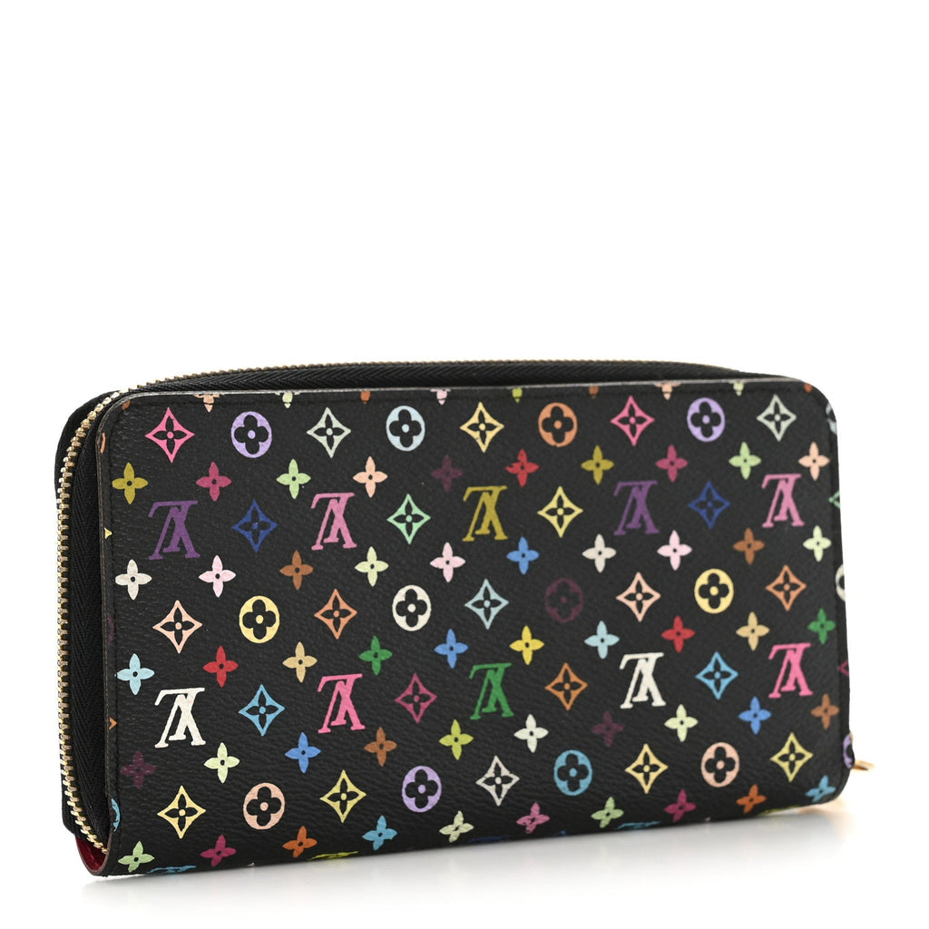 Louis Vuitton Monogram Multicolor Zippy Wallet Black Grenade