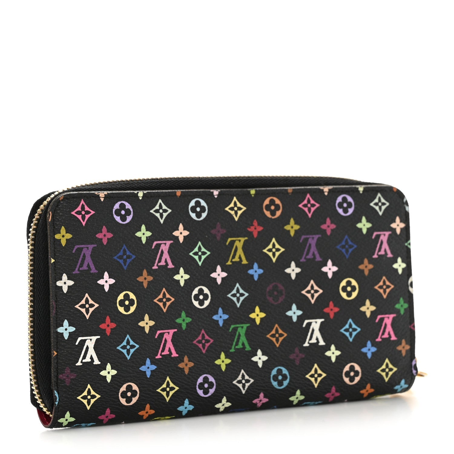 Louis Vuitton Monogram Multicolor Zippy Wallet Black Grenade