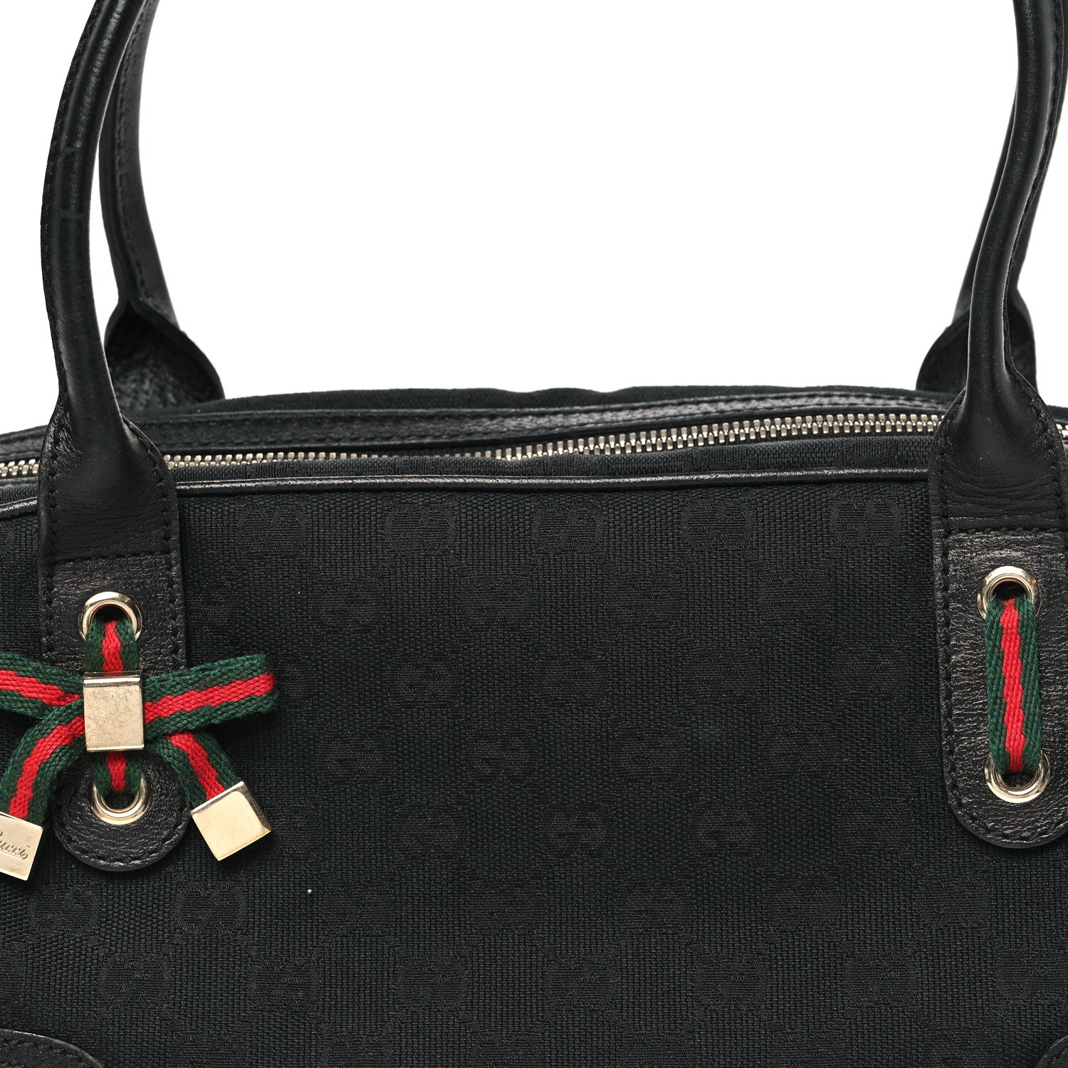 Gucci Monogram Small Princy Satchel Black