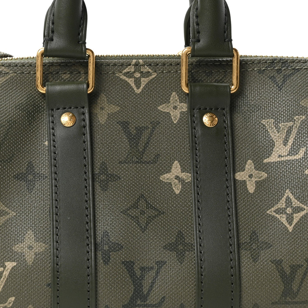 Louis Vuitton Monogram Surplus Keepall Bandouliere 25 Khaki