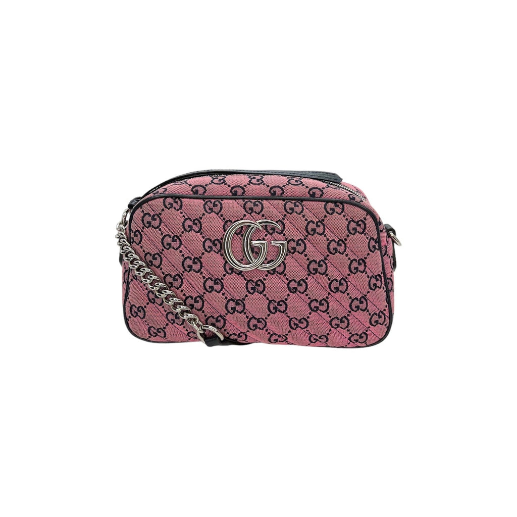Gucci GG Canvas Small Marmont Matelassé Crossbody Bag