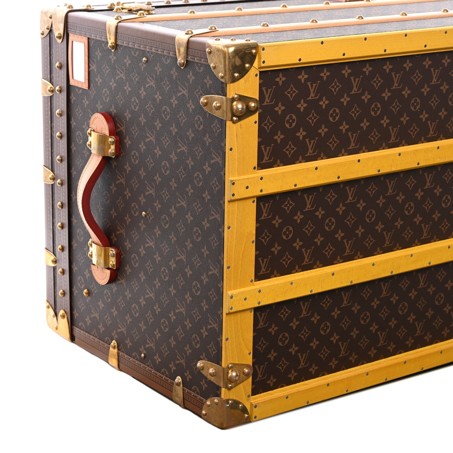 Louis Vuitton Monogram Malle Courrier Lozine Trunk 110