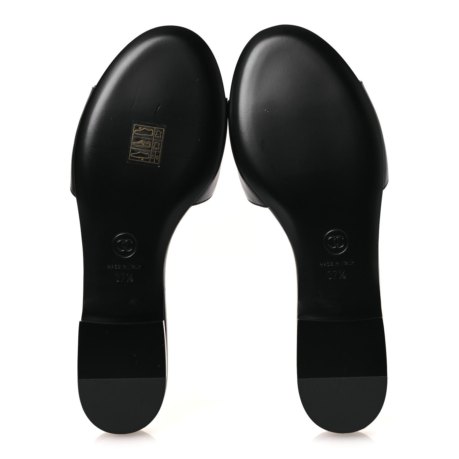 Lambskin Camellia Sandal Mules 37.5 Black