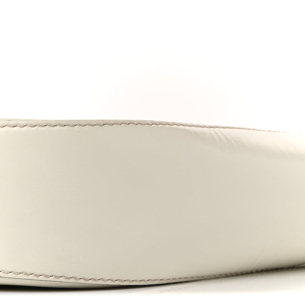 Prada Brushed Calfskin Cleo Adjustable Strap Shoulder Bag White
