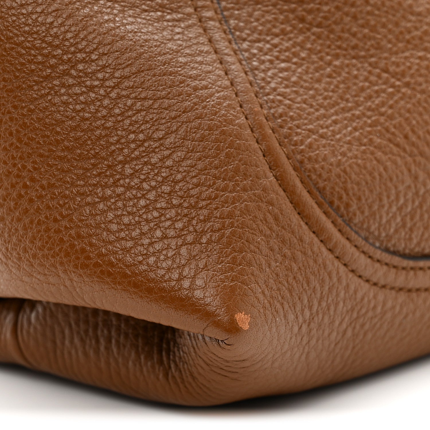 Gucci Grained Calfskin Softbit Medium Shoulder Bag Brown
