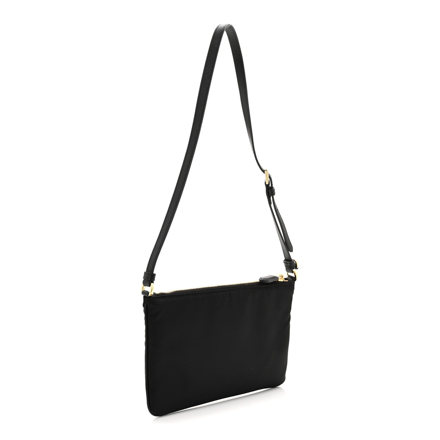 Prada Re-Nylon Saffiano Pouch Black
