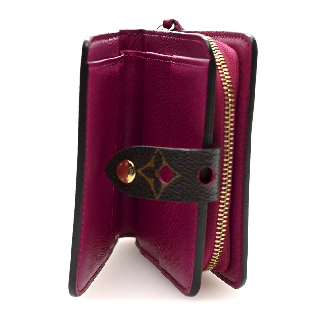Louis Vuitton Monogram Perforated Compact Zipped Wallet Fuchsia