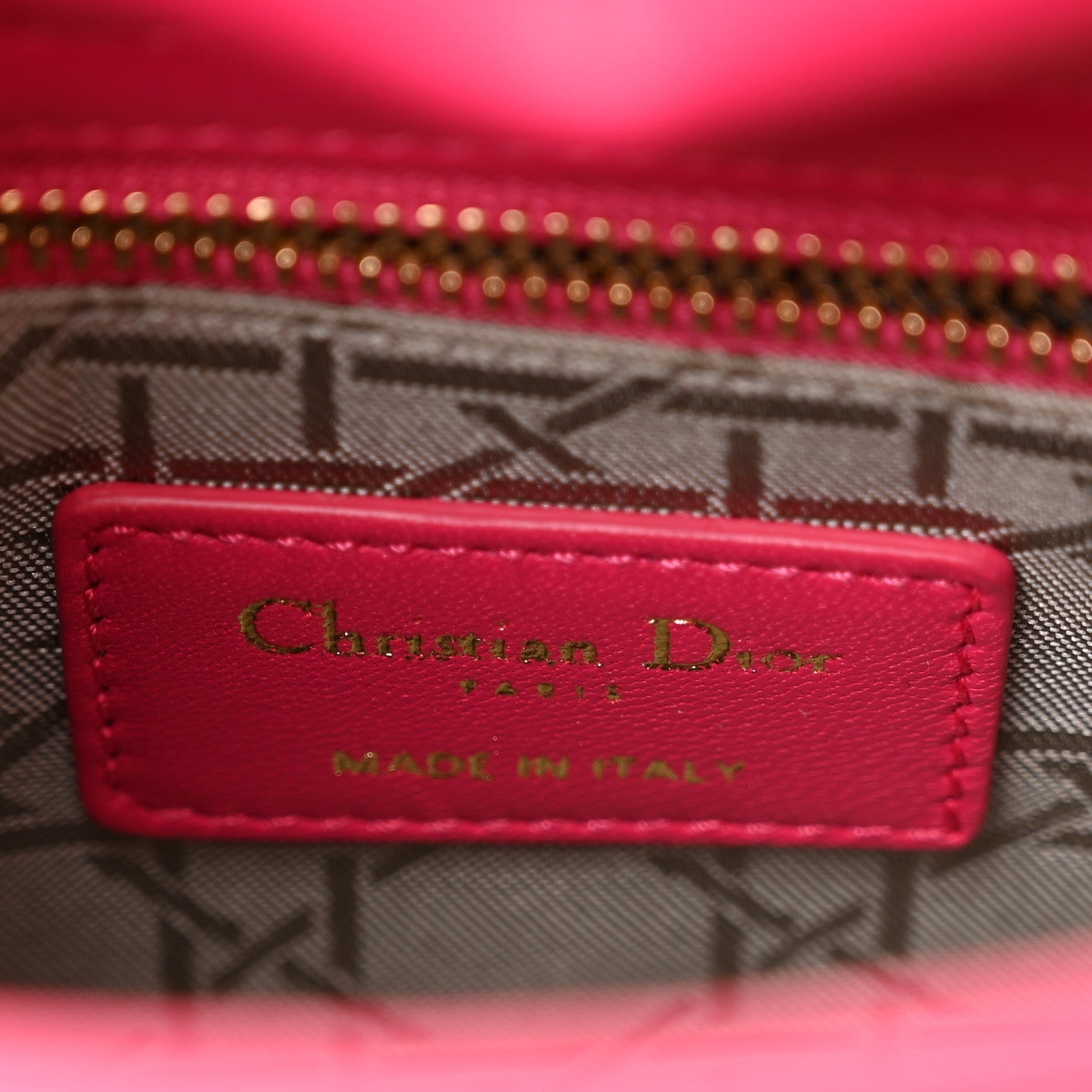 Christian Dior Lambskin Cannage Mini Lady Dior Pink