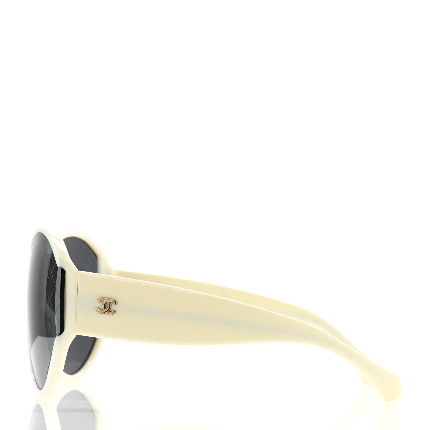 Acetate Shield Sunglasses 71476-A White