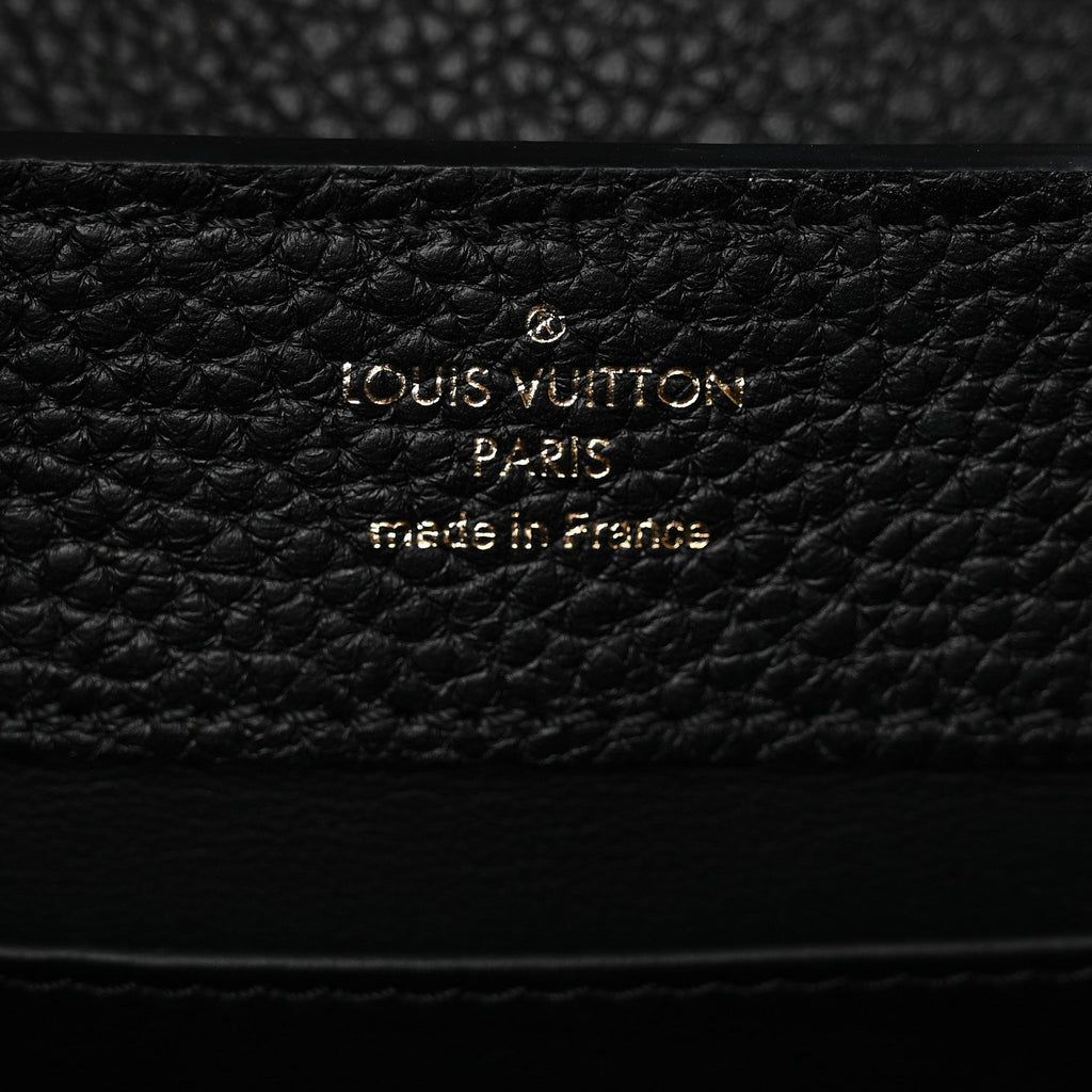 Louis Vuitton Taurillon Mini Capucines Black
